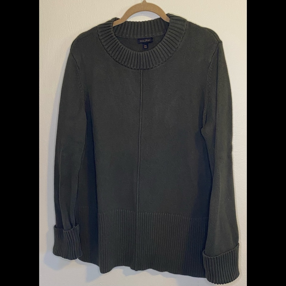 Goldray tunic-length sweater